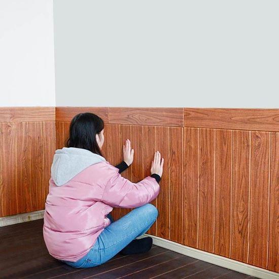 Obrázek z 3D tapeta dřevěné obložení - cedr