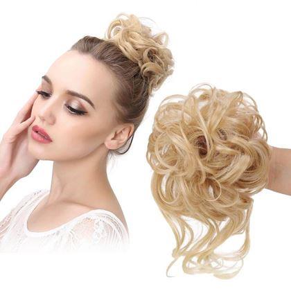 Obrázek z Příčesek do vlasů drdol - plavá blond