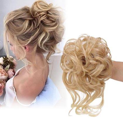 Obrázek z Příčesek do vlasů drdol - plavá blond