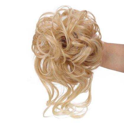 Obrázek z Příčesek do vlasů drdol - plavá blond