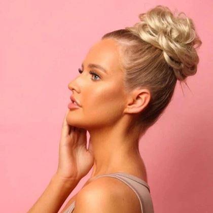Obrázek z Příčesek do vlasů drdol - plavá blond
