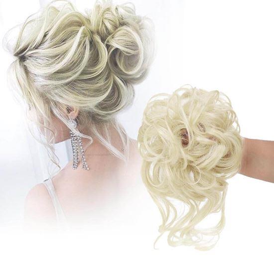 Obrázek z Příčesek do vlasů drdol - světlá blond