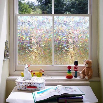 Obrázek z Fólie na okna - duhová mozaika