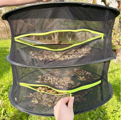 Obrázek z Závěsná síť na sušení bylinek a hub - 4 patra