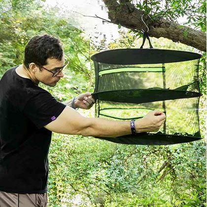 Obrázek z Závěsná síť na sušení bylinek a hub - 4 patra