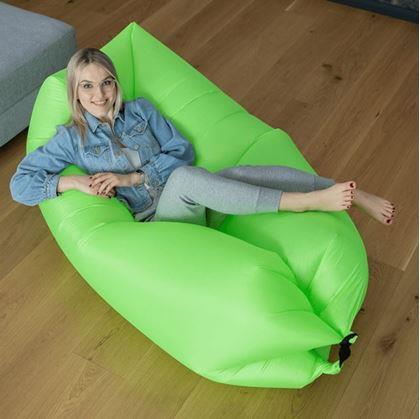 Obrázek z Nafukovací vak Lazy bag dvouvrstvý - zelený