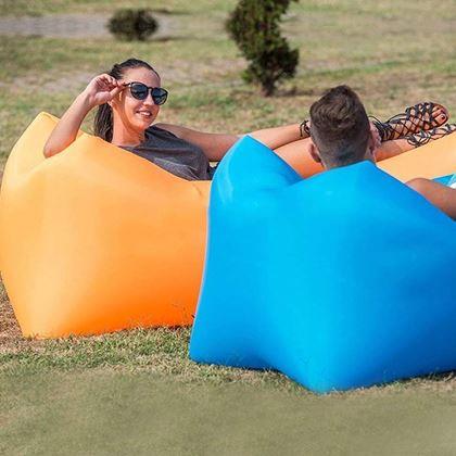 Obrázek z Nafukovací vak Lazy bag dvouvrstvý - zelený