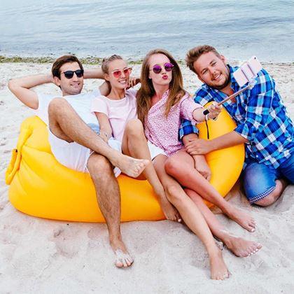 Obrázek z Nafukovací vak Lazy bag dvouvrstvý - zelený