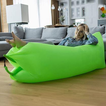 Obrázek z Nafukovací vak Lazy bag dvouvrstvý - zelený