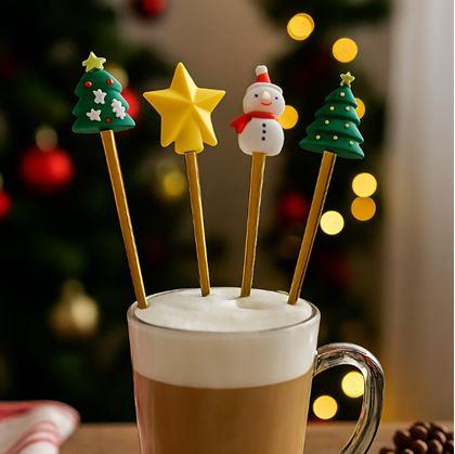 Obrázek z Sada vánočních lžiček v dárkové krabiččce 4 ks