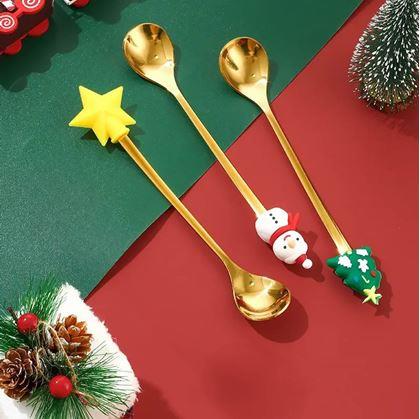 Obrázek z Sada vánočních lžiček v dárkové krabiččce 4 ks