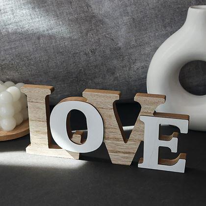 Obrázek z Dřevěná dekorace LOVE