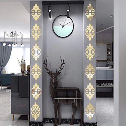 Obrázek z Zrcadlové samolepky ornamenty 10 ks - zlaté