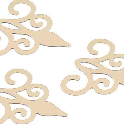 Obrázek z Zrcadlové samolepky ornamenty 10 ks - zlaté