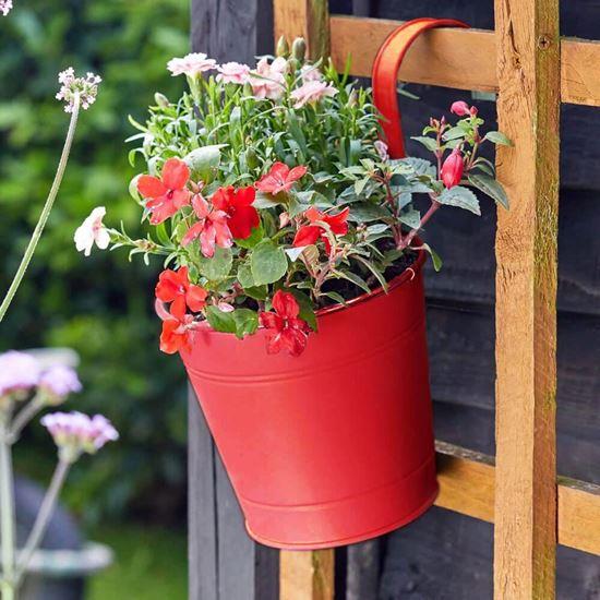 Obrázek z Závěsný květináč na balkón - červený