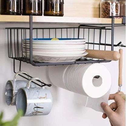 Obrázek Závěsný kovový košík s háčky