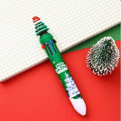 Obrázek z Vícebarevná vánoční propiska - stromeček