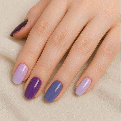 Obrázek z Samolepky na nehty - fialový mix