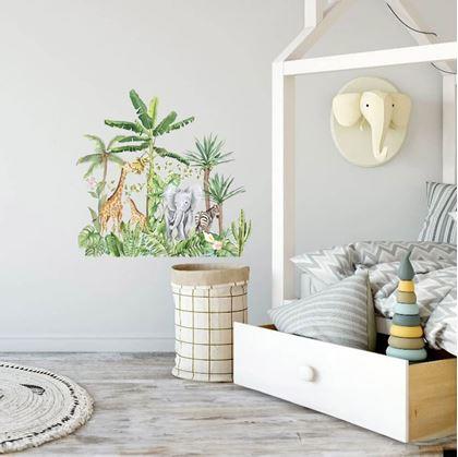 Obrázek z Dětské samolepky na zeď - zvířata z džungle