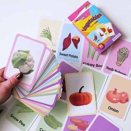 Obrázek z Sada 36 výukových kartiček v angličtině - zelenina