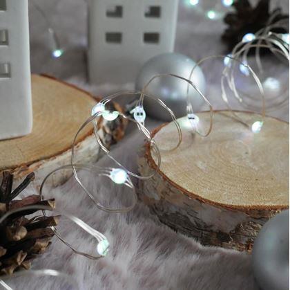 Obrázek z Světelný řetěz s dálkovým ovladačem, barevné/teplé/studené světlo, 5 m