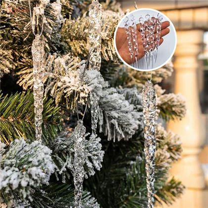 Obrázek z Vánoční ozdoby rampouchy 12 ks