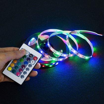 Obrázek z LED RGB pásek s ovladačem - 2 m