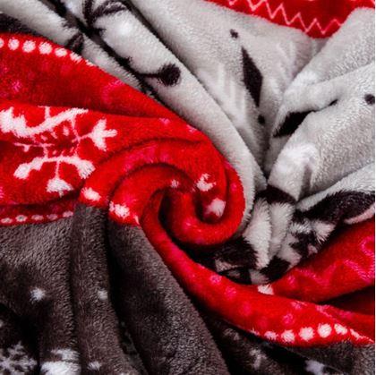 Obrázek z Vánoční mikroplyšová deka lesní království 150 x 200 cm