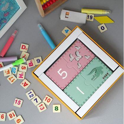 Obrázek z Vzdělávací puzzle - počítání 20 dílků