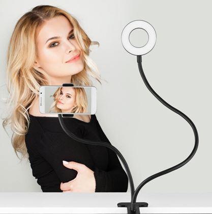 Obrázek z Selfie držák na telefon s LED přisvícením