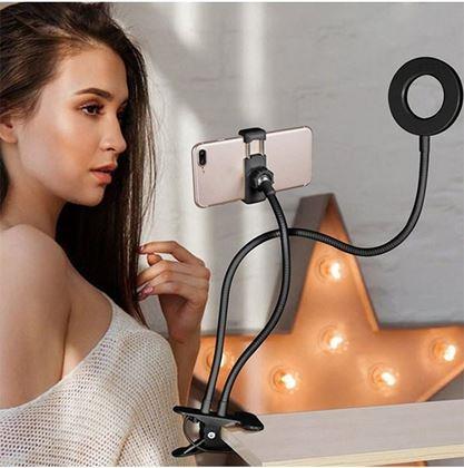 Obrázek z Selfie držák na telefon s LED přisvícením