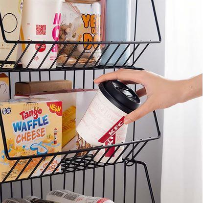 Obrázek Stohovatelný třípatrový kovový organizér