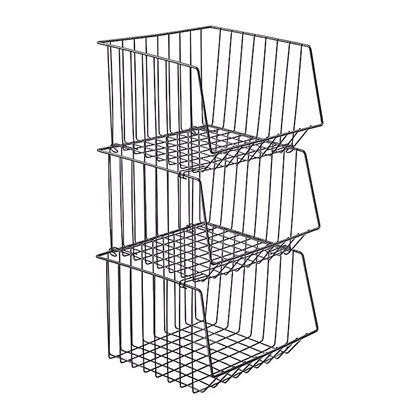 Obrázek z Stohovatelný třípatrový kovový organizér