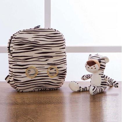 Obrázek z Dětský batůžek s vyjímatelným plyšákem - tygr