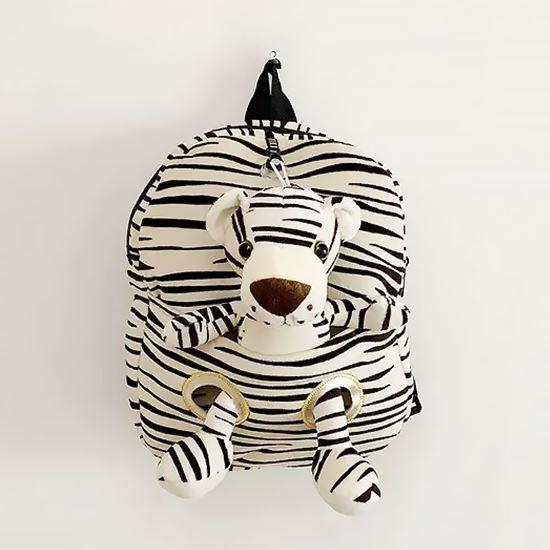 Obrázek z Dětský batůžek s vyjímatelným plyšákem - tygr