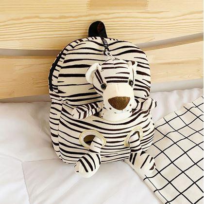 Obrázek z Dětský batůžek s vyjímatelným plyšákem - tygr