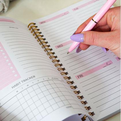 Obrázek z Nedatovaný motivační diář - růžový