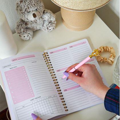 Obrázek z Nedatovaný motivační diář - růžový