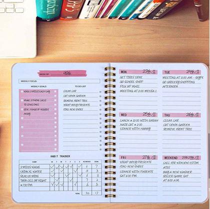 Obrázek z Nedatovaný motivační diář - růžový