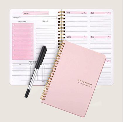 Obrázek z Nedatovaný motivační diář - růžový