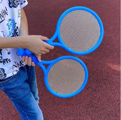 Obrázek z Dětská sada na badminton - pálky, míček, košíček