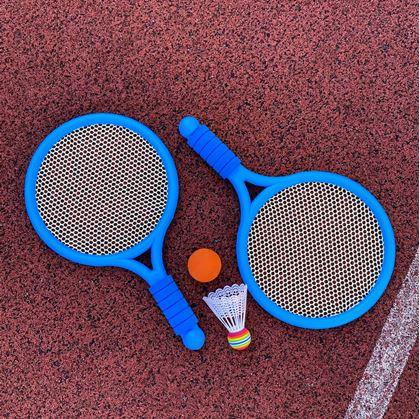 Obrázek z Dětská sada na badminton - pálky, míček, košíček