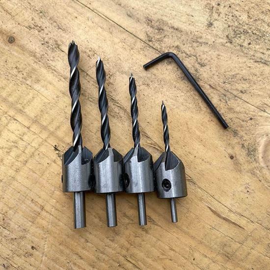 Obrázek z Sada vrtáků se záhlubníkem 4 ks