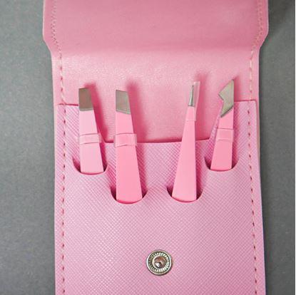 Obrázek Sada pinzet 4 ks v pouzdru