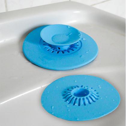 Obrázek z Silikonové sítko a zátka do dřezu