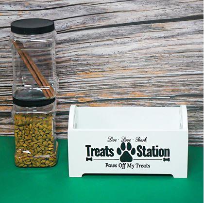 Obrázek z Zásobník se 2 nádobami na psí pamlsky