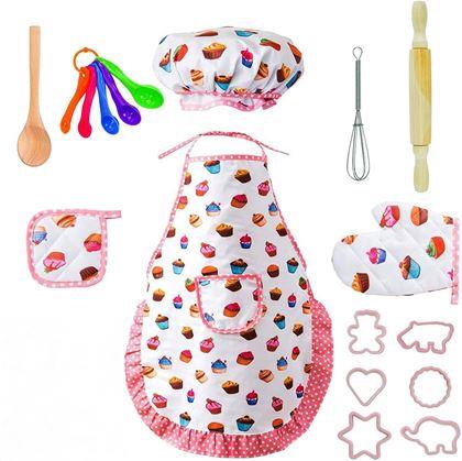 Obrázek z Dětská pekařská sada s nádobím a zástěrou 