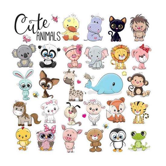 Obrázek z Nažehlovací obrázky na oblečení - zvířátka malé