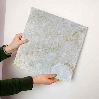Obrázek z PVC samolepicí podlahové čtverce 30x30 cm - krémový mramor