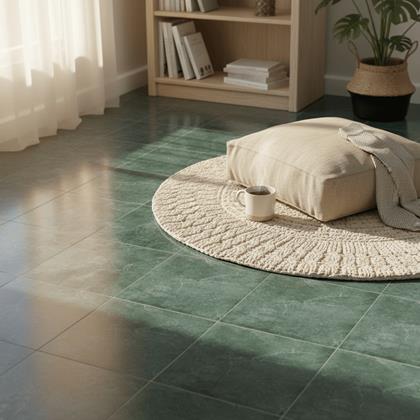 Obrázek z PVC samolepicí podlahové čtverce 30x30 cm - modro šedý mramor